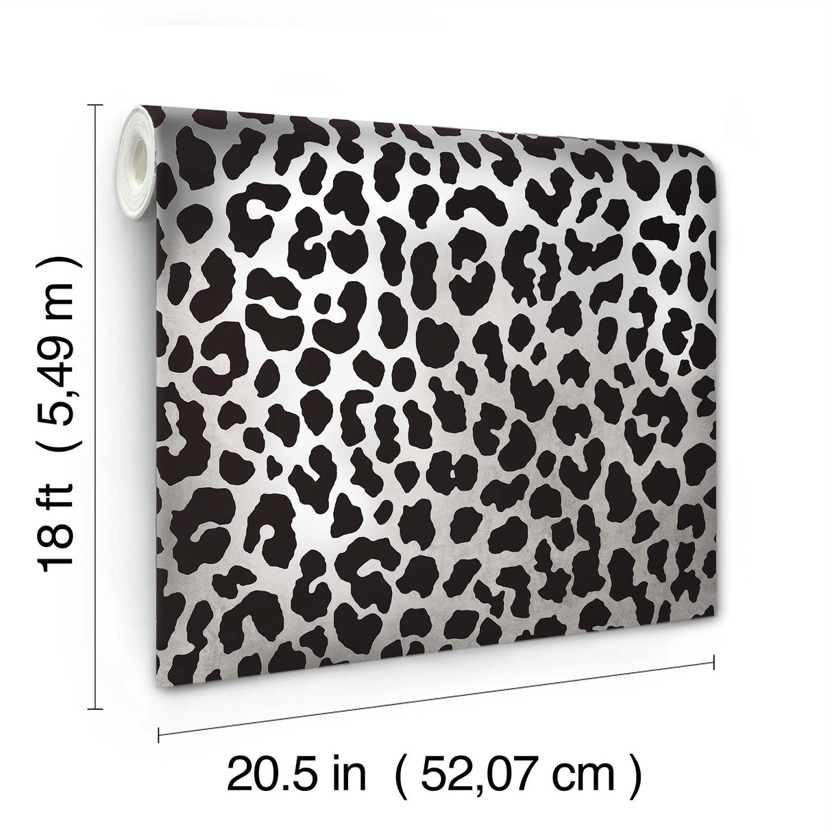 York RuLeopard Black Peel & Stick Wallpaper