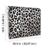 York RuLeopard Black Peel & Stick Wallpaper