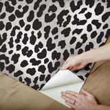York RuLeopard Black Peel & Stick Wallpaper