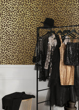 York RuLeopard Brown Peel & Stick Wallpaper