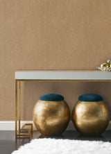 York RuSuede Khaki Peel & Stick Wallpaper