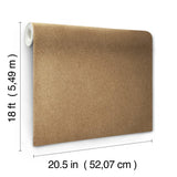 York RuSuede Khaki Peel & Stick Wallpaper