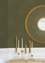 York RuSuede Olive Green Peel & Stick Wallpaper