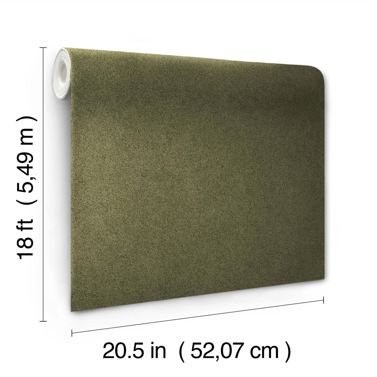 York RuSuede Olive Green Peel & Stick Wallpaper