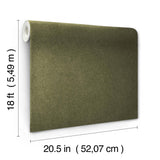 York RuSuede Olive Green Peel & Stick Wallpaper