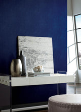 York RuSuede Azure Blue Peel & Stick Wallpaper