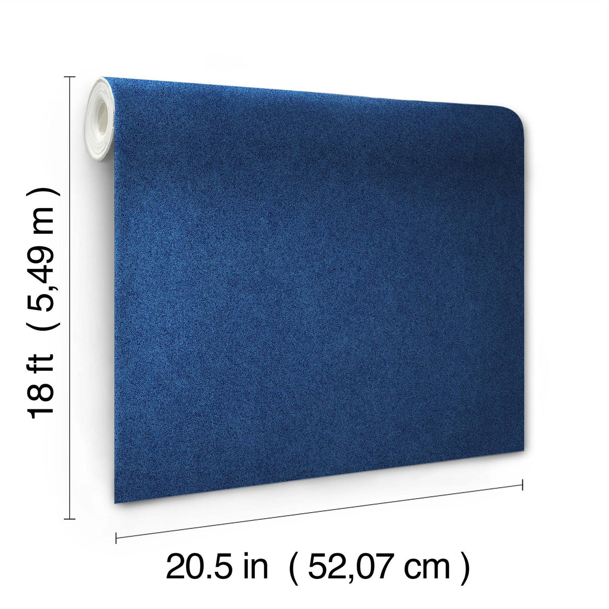 York RuSuede Azure Blue Peel & Stick Wallpaper