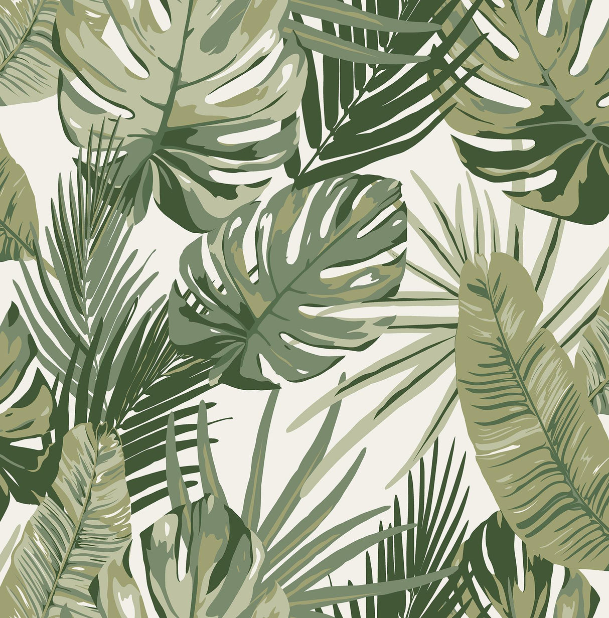 York Green Palmero Peel & Stick Wallpaper