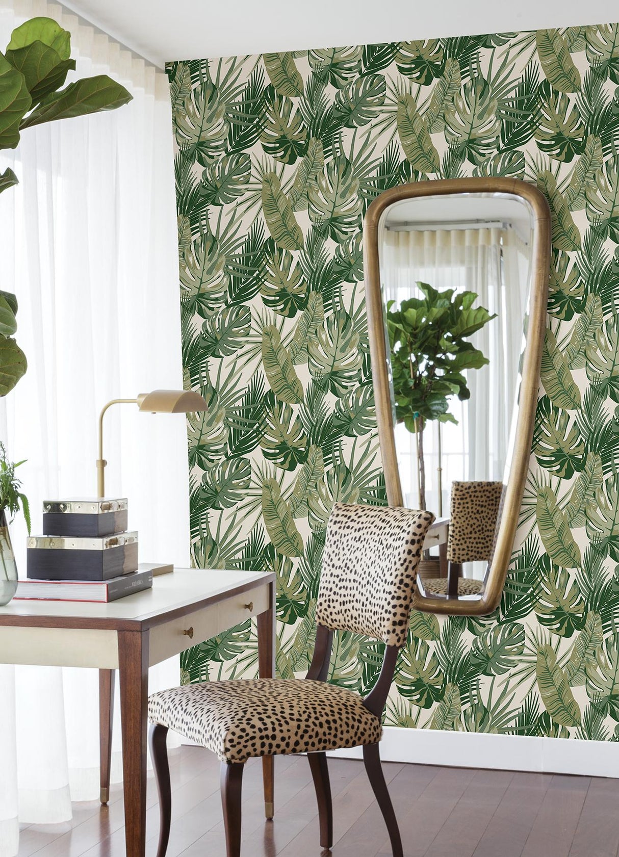 York Green Palmero Peel & Stick Wallpaper