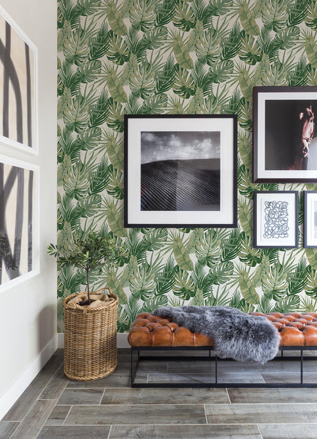 York Green Palmero Peel & Stick Wallpaper