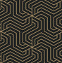 York Black Ramsey Peel & Stick Wallpaper