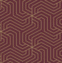 York Burgundy Ramsey Peel & Stick Wallpaper