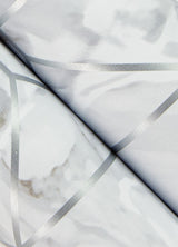York Silver Seraphina Peel & Stick Wallpaper