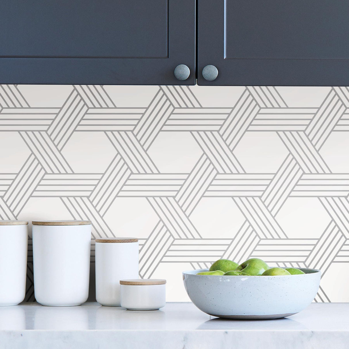 York Silver Illusion Self Adhesive Wallpaper