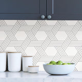 York Silver Illusion Self Adhesive Wallpaper