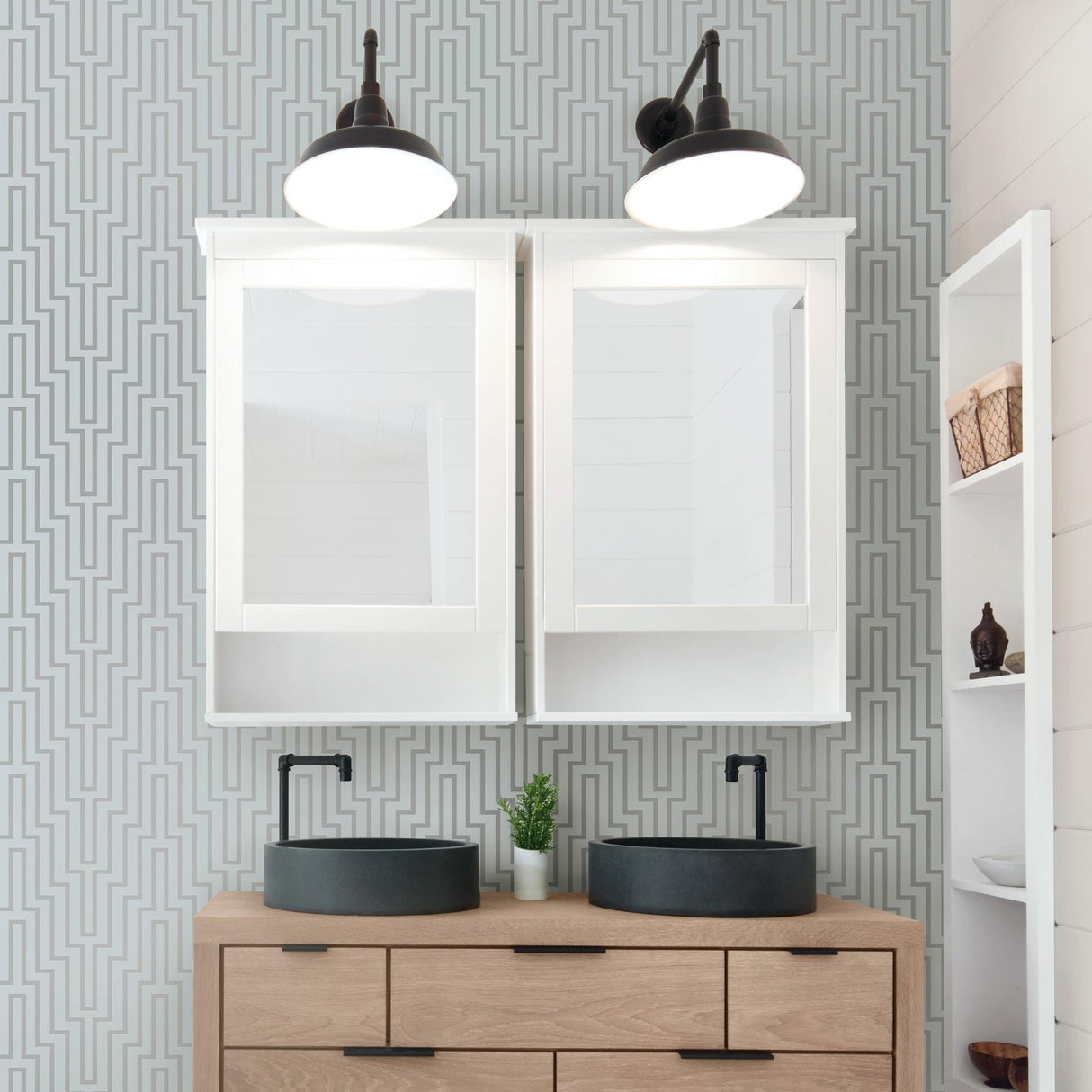 York Sky Blue Crystalline Self Adhesive Wallpaper