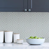 York Sky Blue Crystalline Self Adhesive Wallpaper