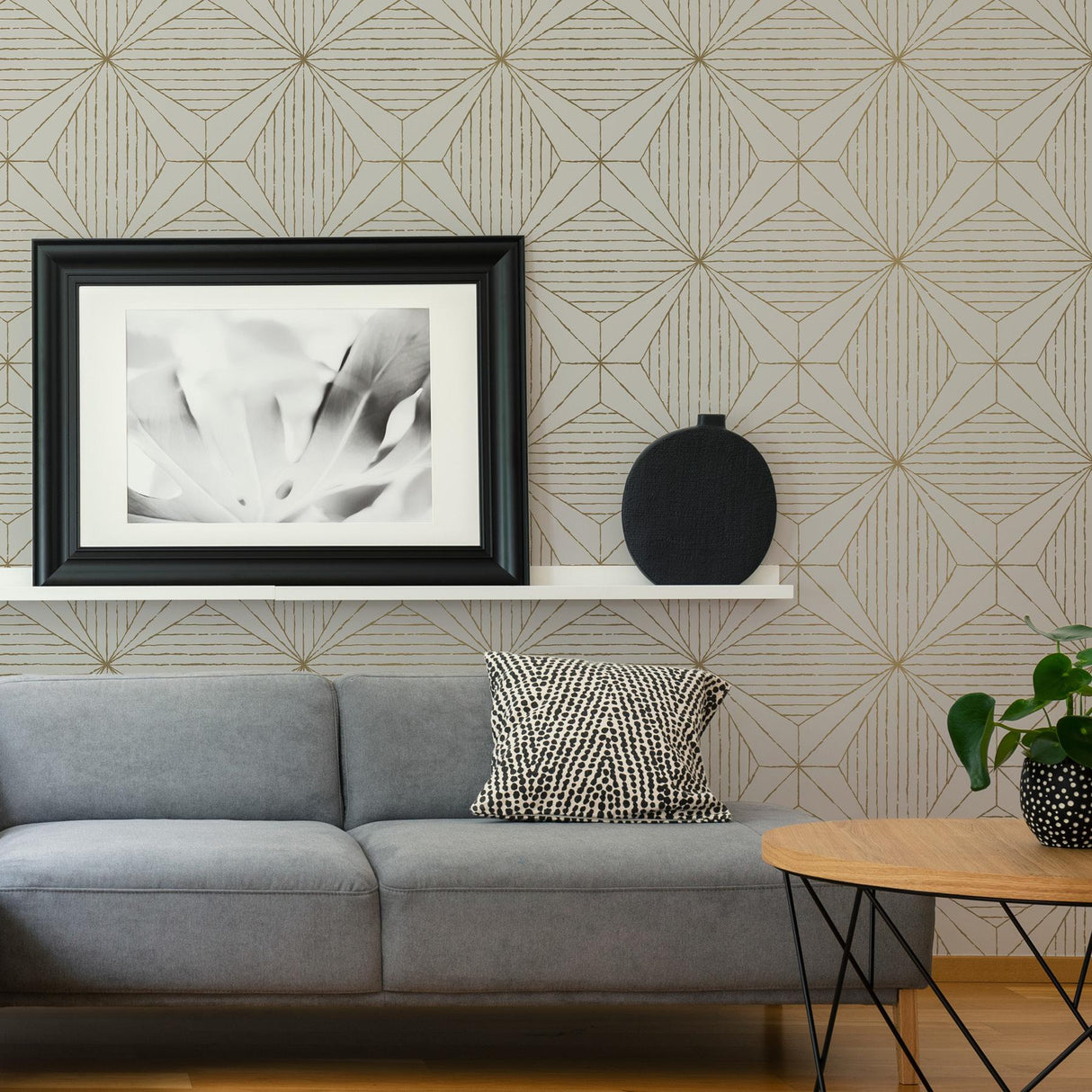 York Gold Aurum Self Adhesive Wallpaper