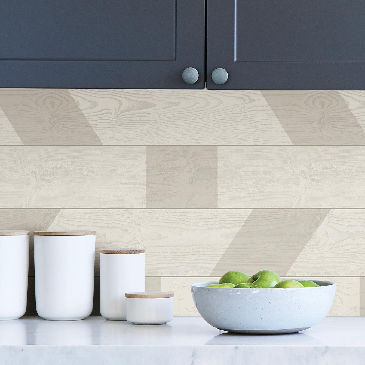 York Natural Graphic Shiplap Self Adhesive Wallpaper