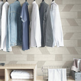 York Natural Graphic Shiplap Self Adhesive Wallpaper