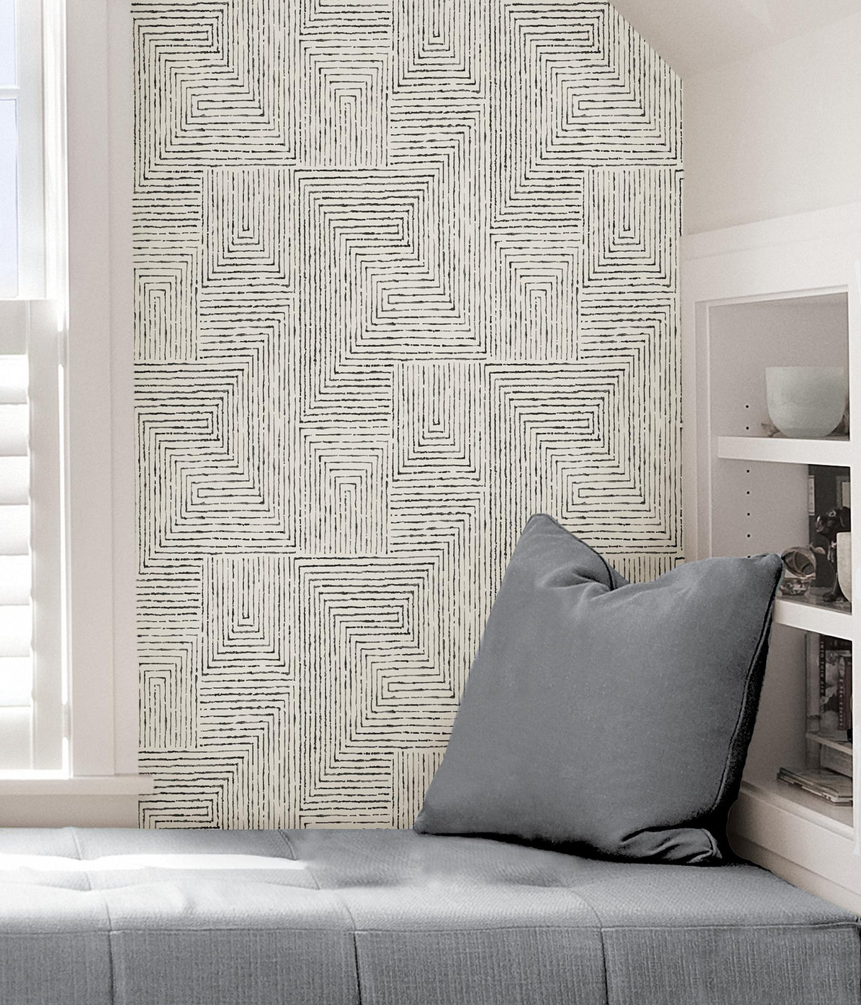 York Black Ink Peel & Stick Wallpaper