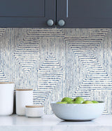 York Blue Ink Peel & Stick Wallpaper