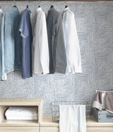 York Blue Ink Peel & Stick Wallpaper