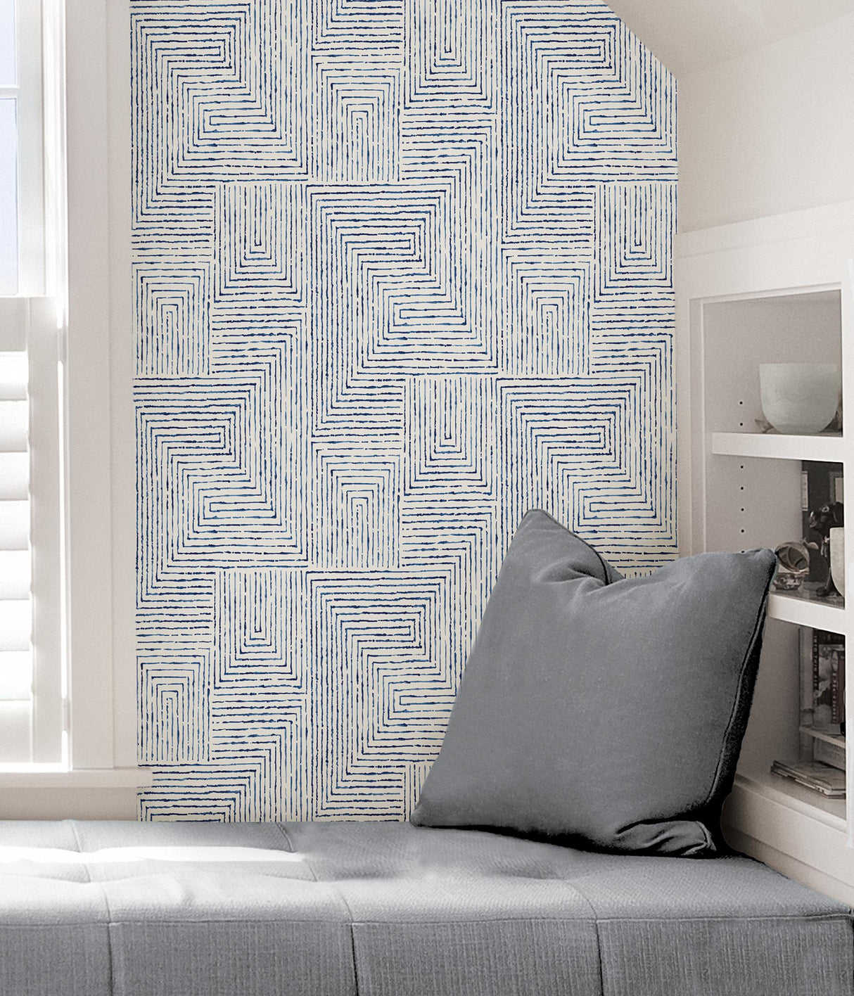 York Blue Ink Peel & Stick Wallpaper