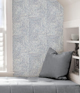 York Blue Ink Peel & Stick Wallpaper