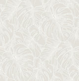 York White Borneo Peel & Stick Wallpaper