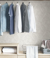 York White Borneo Peel & Stick Wallpaper