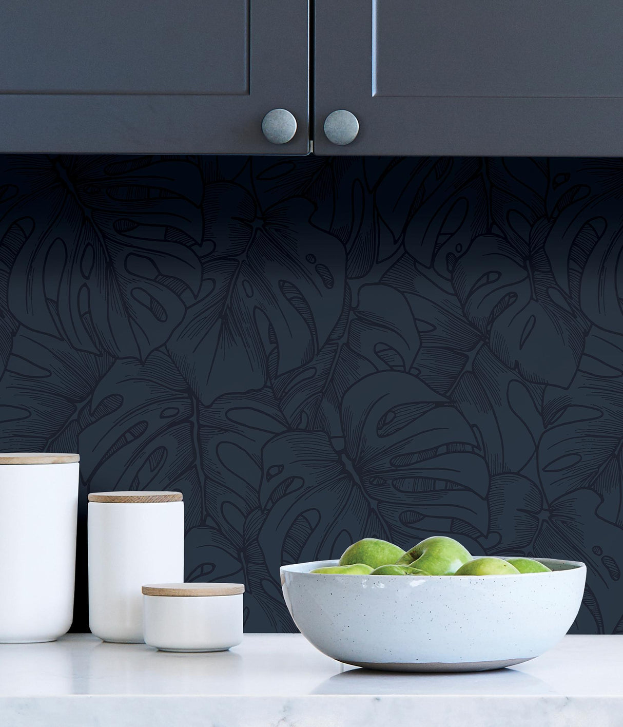 York Indigo Borneo Peel & Stick Wallpaper