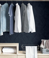 York Indigo Borneo Peel & Stick Wallpaper