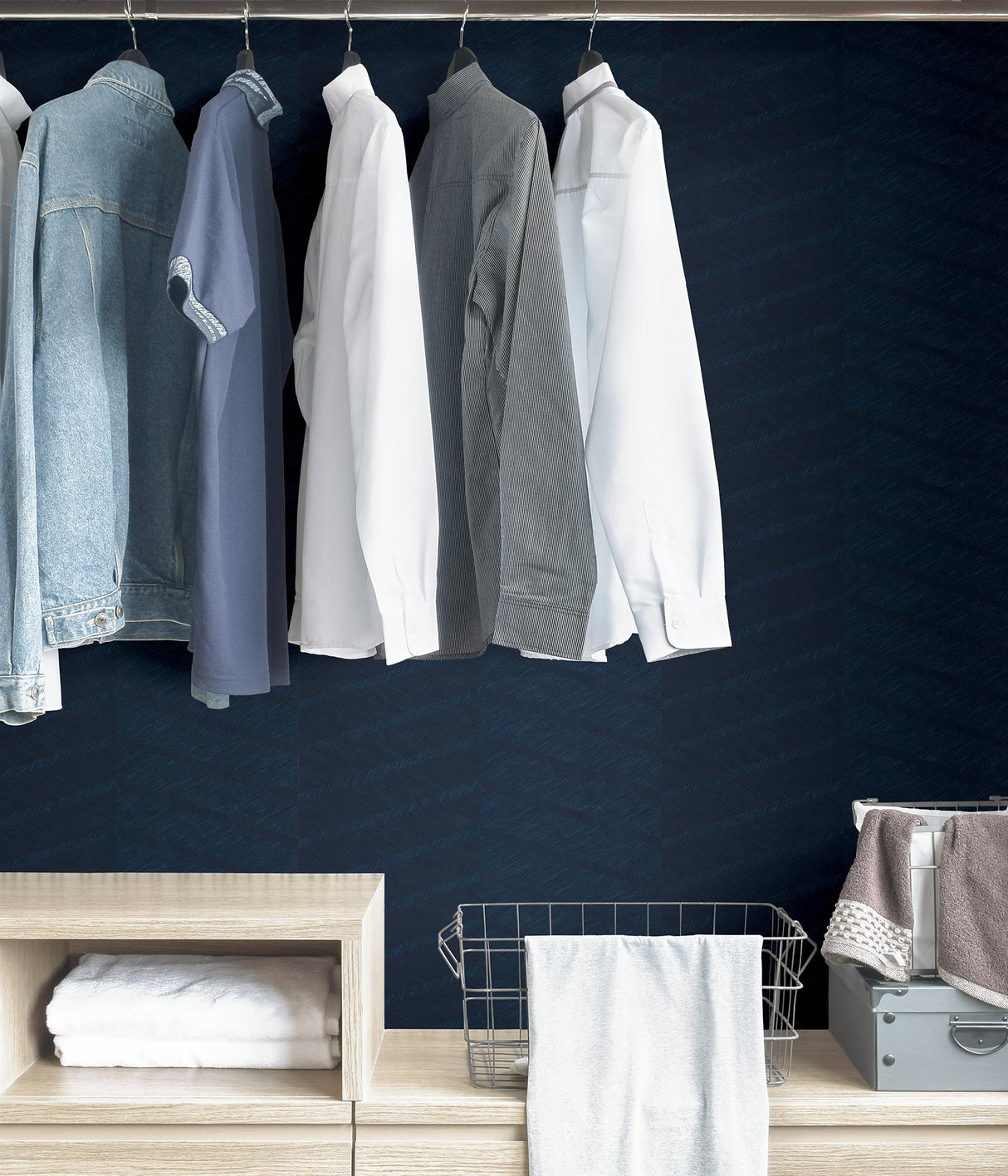 York Indigo Wayward Peel & Stick Wallpaper