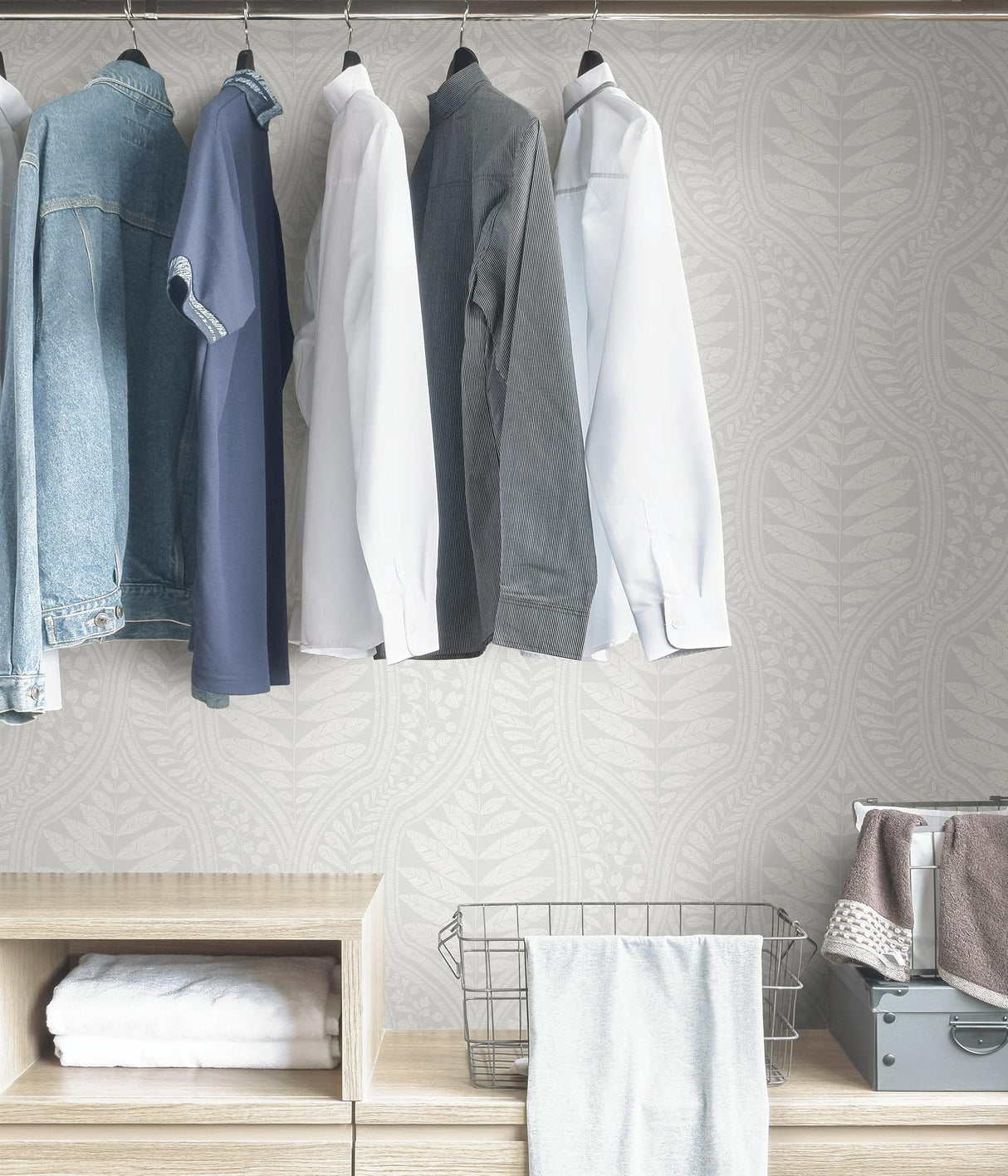York Green Foliate Peel & Stick Wallpaper