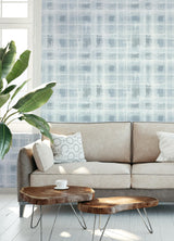 York Blue Stuart Peel & Stick Wallpaper
