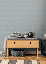 York Grey Blue Alden Peel & Stick Wallpaper