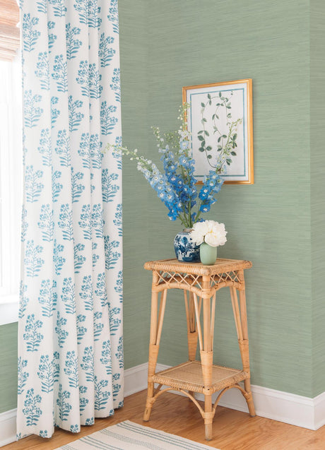York Sage Classic Faux Grasscloth Peel & Stick Wallpaper