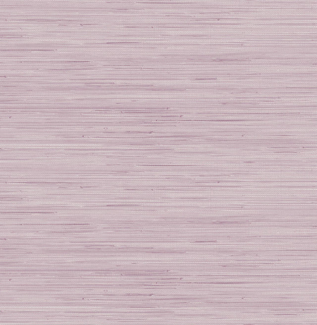 York Lilac Classic Faux Grasscloth Peel & Stick Wallpaper
