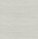 York Grey Classic Faux Grasscloth Peel & Stick Wallpaper