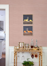 York Berry Classic Faux Grasscloth Peel & Stick Wallpaper