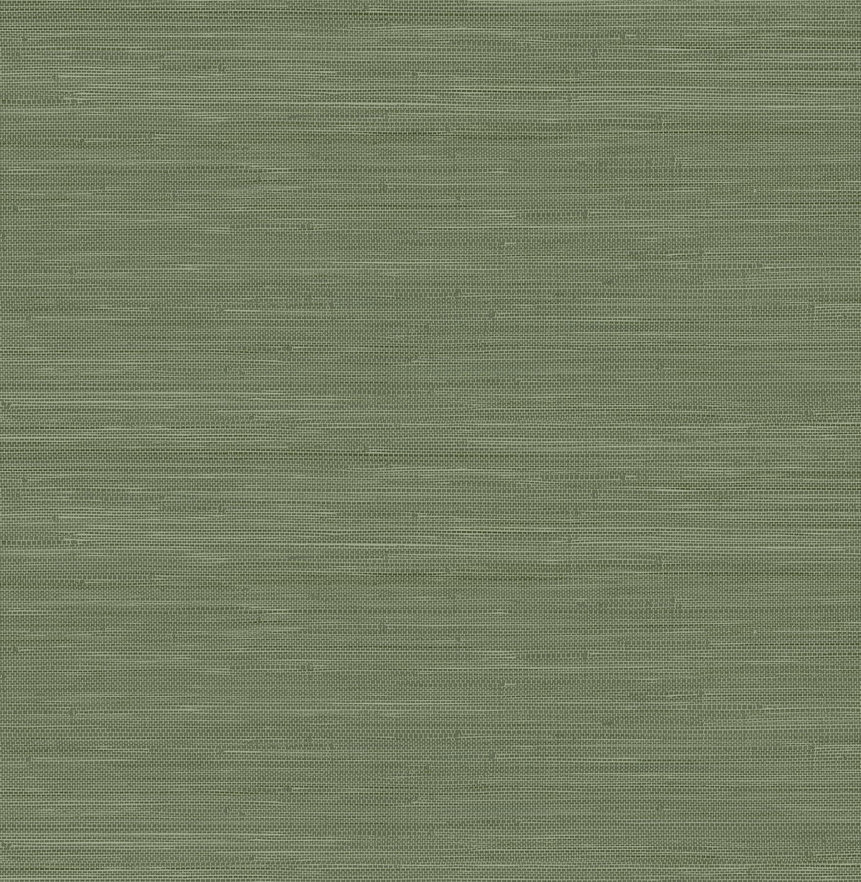 York Hunter Green Classic Faux Grasscloth Peel & Stick Wallpaper