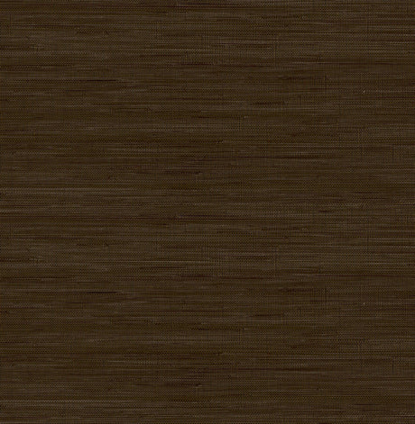 York Chocolate Classic Faux Grasscloth Peel & Stick Wallpaper