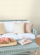 York Cashmere Classic Faux Grasscloth Peel & Stick Wallpaper
