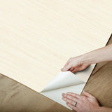 York Cashmere Classic Faux Grasscloth Peel & Stick Wallpaper