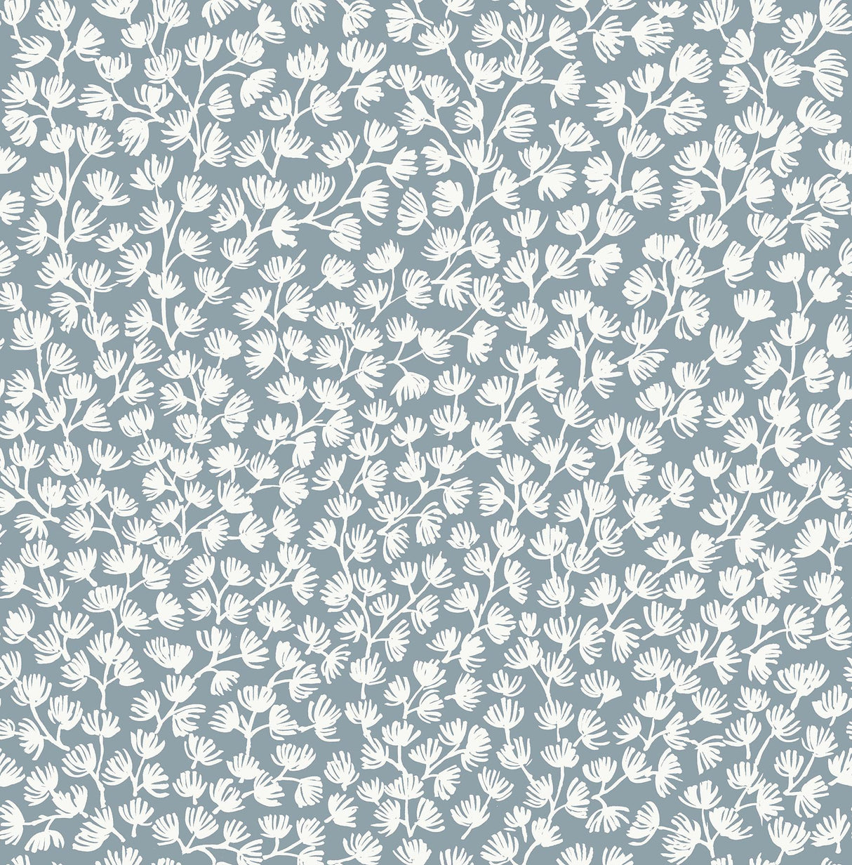 York Sea Fern Slate Blue Peel & Stick Wallpaper