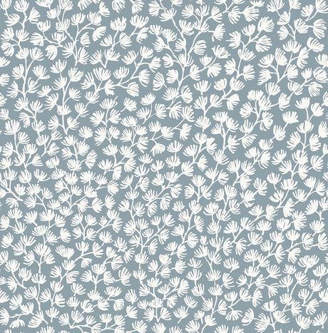 York Sea Fern Slate Blue Peel & Stick Wallpaper