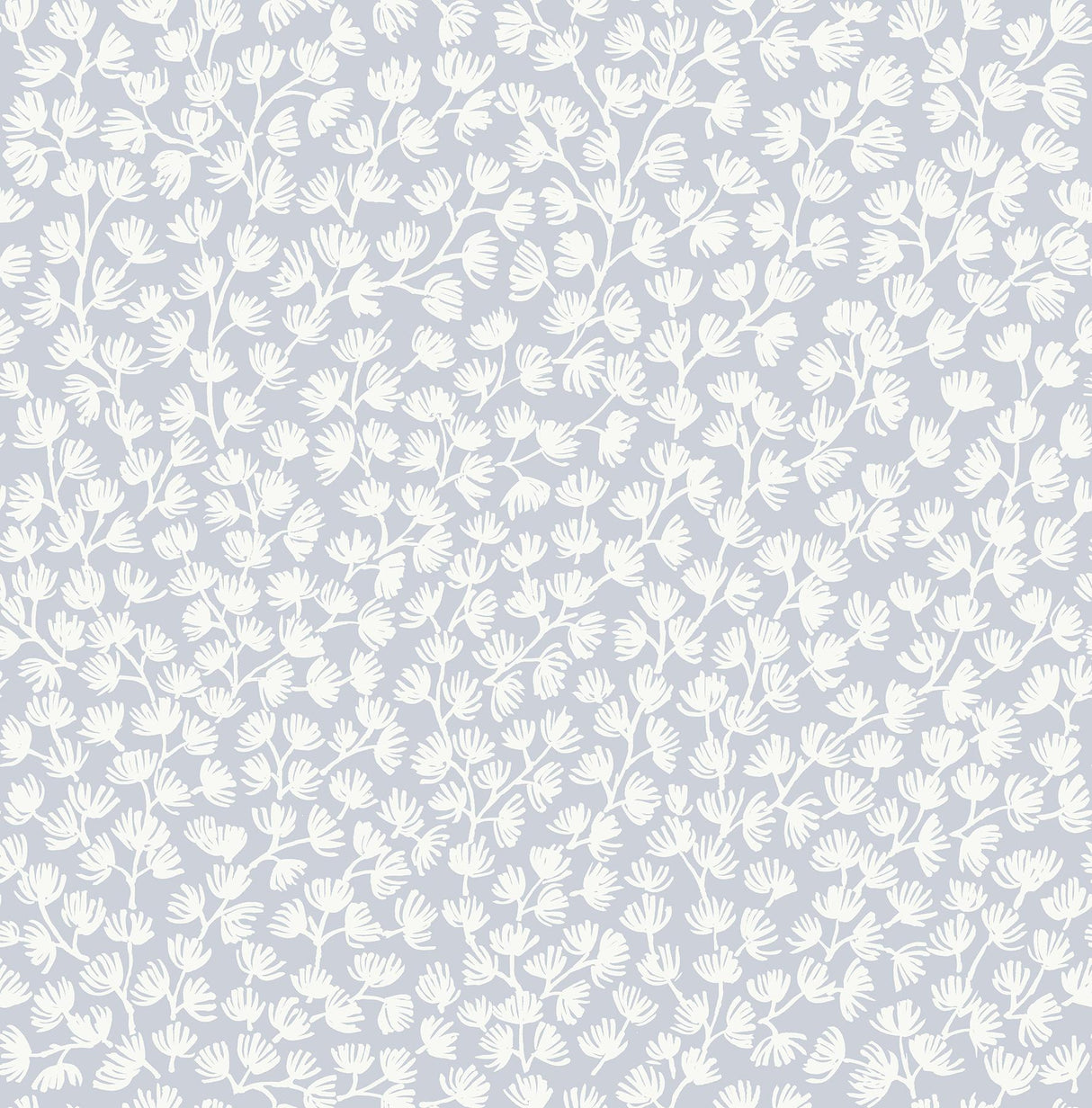 York Sea Fern Blue Mist Peel & Stick Wallpaper