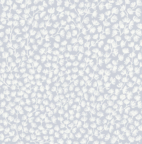 York Sea Fern Blue Mist Peel & Stick Wallpaper