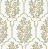 York Floral Bazaar Ochre Peel & Stick Wallpaper